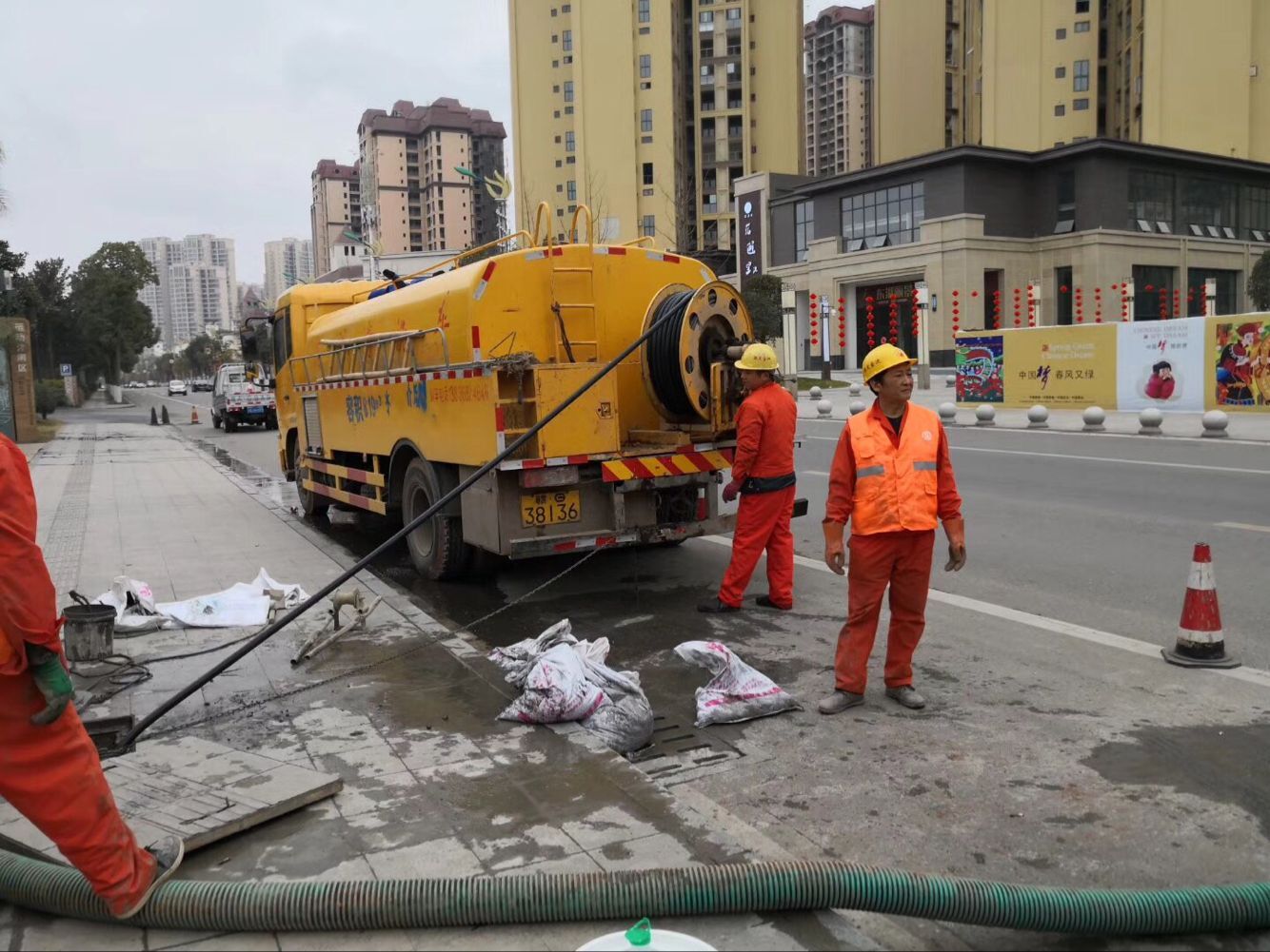 寻乌排污管道清淤-管道清洗